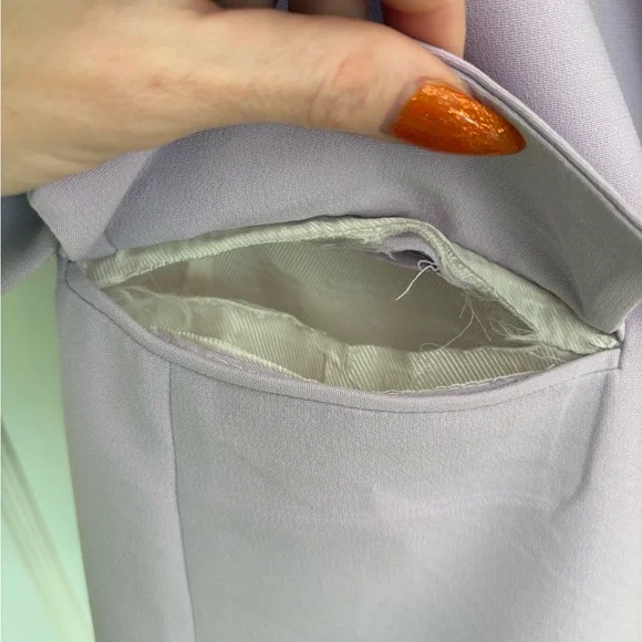 ZARA Lavender Cuffed Blazer - Picture 6 of 6